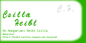 csilla heibl business card